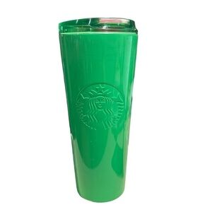 Starbucks green‎ tumbler cup metal 16oz insulated 2023